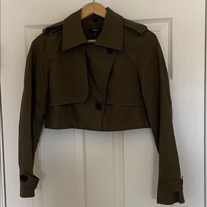 XS Simply Vera cropped trendy button up jacket